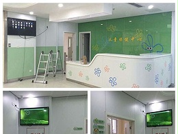 天津北辰儿童保健中心55寸、42寸壁挂式广告机