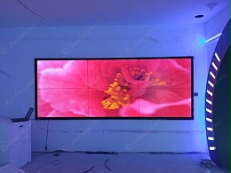 云南曲靖蒙牛乳业有限公司55寸1.7mm2*3液晶拼接屏