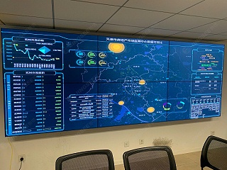 天津房管局会议室55寸3.5mm 2*3 数据可视化大屏